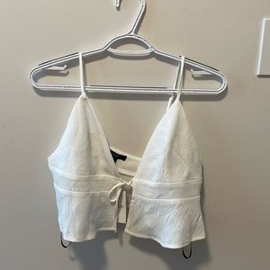 White summery crop/tie top